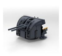 MRY-SFW Unpainted 1/700 Model Upgrade Parts Royal Navy 102mm /45 QF HA MkXVI Twin AA Gun