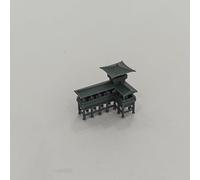 MRY-SFW XJT87302 1/87 HO Scale Miniature Factory Building Military Car Railroad Track Accessory Props Diorama Scenery Chinese Style Ancient Building Architecture