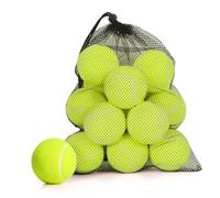MRYCZ FYRHD 12 Pack Tennis Balls, Advanced Pressure Training Tennis Balls, Pet Dog Playing Balls, Practice Tennis Balls with Mesh Bag and Shock absorbers for Transport and Beginner Training