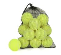 MRYCZ FYRHD 12 Pack Tennis Balls, Advanced Pressure Training Tennis Balls, Pet Dog Playing Balls, Practice Tennis Balls with Mesh Bag and Shock absorbers for Transport and Beginner Training