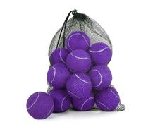 MRYCZ FYRHD Training Tennis Balls - 12 Pack Practice Balls with Mesh Bag, Great for Beginners & Dogs, Bulk Tennis Balls for Training & Play