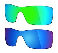 Mryok 2 Pair Polarized Replacement Lenses for Oakley Batwolf Sunglass - Options