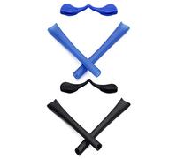 Mryok 2 Pair Replacement Earsocks Nosepieces Kits for Oakley Radar Path/Pitch/Range/Edge - Blue & Black