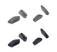 Mryok 2 Pair Replacement Nose Piece Nose Pads for Oakley Flak Draft OO9364 / Flak Draft Asian Fit OO9373 - Gray & Black