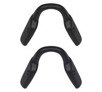 Mryok 2 Pair Replacement Nose Pieces Nose Pads for Oakley Portal X Sunglass - Black & Black