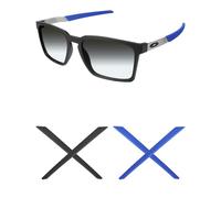 Mryok 2 Pairs Replacement Earsocks for Oakley Exchange/Exchange R/Exchange Sun Sunglasses - Blue & Black