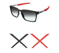 Mryok 2 Pairs Replacement Earsocks for Oakley Exchange/Exchange R/Exchange Sun Sunglasses - Red & Black