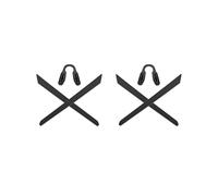 Mryok 2 Pairs Replacement Earsocks Nosepieces Kits for Oakley Activate OX8173 / Activate AF OX8169F - Black & Black