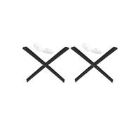 Mryok 2 Pairs Replacement Earsocks Nosepieces Kits for Oakley Steel Plate OX3222 - Black & Black