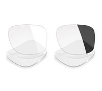 Mryok 2 Pairs Replacement Lenses Compatible with Ray-Ban Meta Wayfarer RW4006 50mm - HD Clear & Eclipse Grey Photochromic