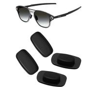 Mryok 2 Pairs Replacement Nosepiece Nosepad for Maui Jim Black Coral MJ249-65mm - Black