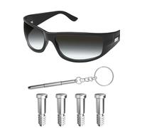 Mryok 2 Pairs Replacement Screws for Ray-Ban RB4057 / RB4184 / RB4175 / RB4191 / RB2132 Sunglass - Sliver