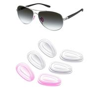 Mryok 3 Pairs Replacement Nosepieces Nosepads for Oakley Daisy Chain OO4062 Sunglass - Clear & Light Purple