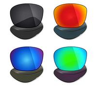 Mryok 4 Pair Polarized Replacement Lenses for Spy Optic Balboa Sunglass - Stealth Black/Fire Red/Ice Blue/Emerald Green