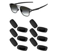 Mryok 6 Pairs Replacement Nosepiece Nosepad for Maui Jim Black Coral MJ249-65mm - Black