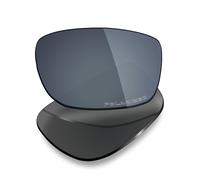 Mryok Plus Polarized Replacement Lenses Compatible with Oakley Base Plane OX3232 54mm - Black Iridium