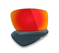 Mryok Polarized Replacement Lenses for Oakley Gibston XL - Fire Red