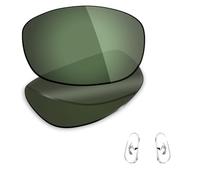 Mryok Polarized Replacement Lenses & Nose Pieces for Ray-Ban RB3445 61mm - Grey Green