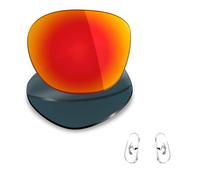 Mryok Polarized Replacement Lenses & Nose Pieces for Ray-Ban RB8313 61mm - Fire Red