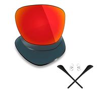 Mryok Polarized Replacement Lenses & Rubber Kits for Ray-Ban Caravan RB3136 58mm- Fire Red
