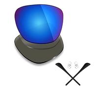Mryok Polarized Replacement Lenses & Rubber Kits for Ray-Ban Caravan RB3136 58mm- Ice Blue