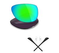 Mryok Polarized Replacement Lenses & Rubber Kits for Ray-Ban Cockpit RB3362 56mm - Emerald Green