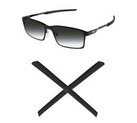 Mryok Replacement Earsocks for Oakley Base Plane OX3232/Steel Line R OX8103/Steel Line S OX8097/Base Plane R OX3241/Steel Plate OX322 Eyeglass - Black