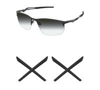 Mryok Replacement Earsocks for Oakley Wire Tap 2.0 OO4145 / Wire Tap 2.0 RX OX5152 Sunglass - Options, Black & Black, One Size