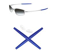 Mryok Replacement Earsocks Nosepieces Kits for Oakley Square Wire 2(2014) OO4075 Sunglasses - Blue