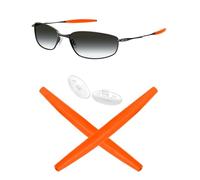 Mryok Replacement Earsocks Nosepieces Kits for Oakley Whisker Sunglasses - Orange