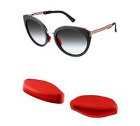 Mryok Replacement Nose Pieces Nose Pads for Oakley Frogskins Range/Hybrid/HSTN/Top Knot/Spindrift/Wildrye Sunglass - Red Euro Fit