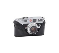 MRZHOUCASE Genuine Cowhide Leather Half Case for Leica M2 M3 M4 M6 M7 MP Film Cameras (Black leather with black stitching)