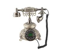 MS - 5700D Retro Style Landline Desk Phone, Home Office Telephone with Caller ID Display, Automatic Call Log and Callback Function, Electronic Clock Calendar for Home or