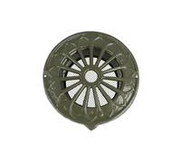 MS Beschläge Nostalgia Ventilation Grille Supply Air Grille Antique Look Ventilation Grille Drain Bottle Insect Protection Grille Old Building Grille Connection Piece Outer Wall Grille (Green,
