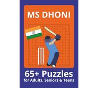 MS Dhoni Indian cricketer Word Search Puzzle Book: Word Searches with Easy to Read Print about MS Dhoni, Indian Cricketers, Cricket and more | 6x9 ... . Gift for Vacations, Holiday and Free Times