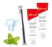 MS DRWIKEY Probiotics Bright White Toothpaste, SP-6 Ultra Whitening Toothpaste, MS DRWIKEY Toothpaste Sp-6 Brightening, 120g Deep Cleaning Oral Care Toothpaste (2pcs)