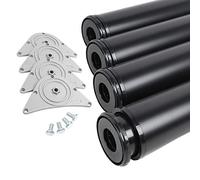 MS Fittings® Set of 4Table Legs Furniture Legs Table Stamp Height 870mm Diameter 80mm Black