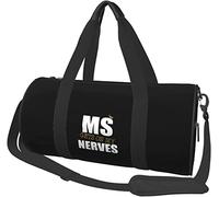 Ms Gets On My Nerves Multiple Sclerosis Travel Luggage Duffel Bag Sports Rolling Foldable Duffel Bag, Black
