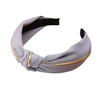 Ms. Hairband in Phnom Penh Scarf has a Simple Knot in Solid Colour and a Wide Brim Headband for Washing the Face Sweatband Kids Football (Grey, One Size)
