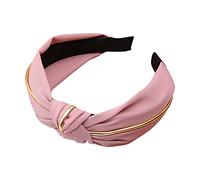 Ms. Hairband in Phnom Penh Scarf has a Simple Knot in Solid Colour and a Wide Brim Headband for Washing the Face Sweatband Kids Football (A, One Size)