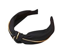 Ms. Hairband in Phnom Penh Scarf has a Simple Knot in Solid Colour and a Wide Brim Headband for Washing the Face Sweatband Kids Football (Black, One Size)