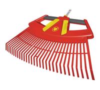 Ms leaf rake 4 in 1 multistar, without handle, 76cm wide, red light harke broom