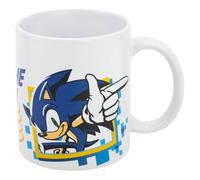 ms móvil shop Ceramic Mug SONIC GAME ON Breakfast White 325 ml - Dishwasher and Microwave Safe | Official Product