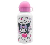 ms móvil shop Kuromi Aluminium Bottle 400 ml | Kawaii Design with Sublimation Print | Lightweight and Durable | Ideal for Girls, School, Original Gift | Children's Water Bottle