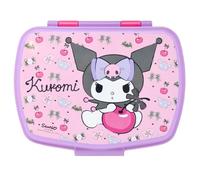 ms móvil shop Kuromi Rectangular Children's Lunch Box | Durable and BPA-Free Plastic | Practical Compartments | Secure Closure | Ideal for School, Snack or Picnic
