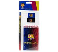 ms móvil shop Official Barcelona FC Writing Set | Includes Notepad, Pencil, Rubber and Pencil Sharpener | Design with Club Crest | Compact and Functional | Ideal for School or Office