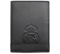 ms móvil shop Official R Madrid Wallet - 100% Genuine Leather with RFID Protection - Vertical Design with Wallet - Exclusive Engraving of the Club Crest - Gift for Men, multicoloured, De mano, Classic