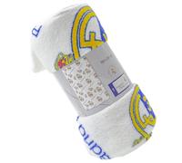 ms móvil shop Real Madrid Coral Blanket 150 x 95 cm 100% Polyester - White Background Print Crests R.M C.F. | Official Product