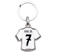 ms móvil shop Real Madrid Metal Keyring T-shirt VINI JR number 7 | Official Product, white, S