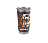 MS Multiple Sclerosis Awareness Orange Ribbon Gift Stainless Steel Insulated Tumbler